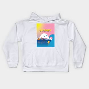 Psychedelic Sydney Sunset Kids Hoodie